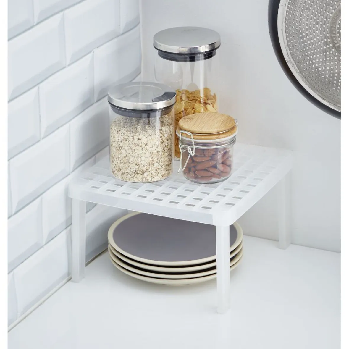 Rangement De Cuisine<Gifi Étagère carrée cuisine blanc