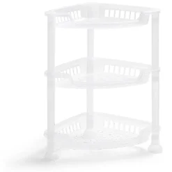 Rangement De Cuisine<Gifi Étagère d'angle à poser 3 niveaux plastique transparent 28x20xH.33,5cm