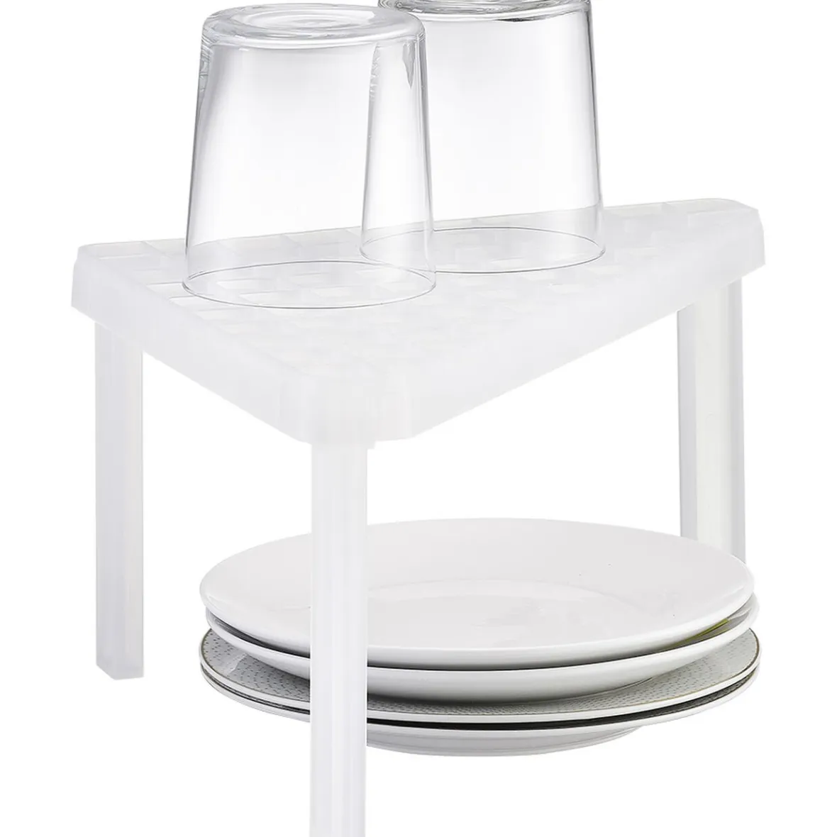 Rangement De Cuisine<Gifi Étagère d'angle cuisine plastique blanc