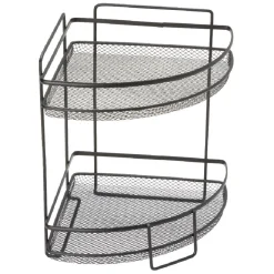 Rangement De Cuisine<Gifi Étagère d'angle vintage métal noir 2 niveaux