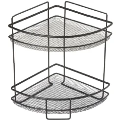 Rangement De Cuisine<Gifi Étagère d'angle vintage métal noir 2 niveaux
