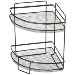 Rangement De Cuisine<Gifi Étagère d'angle vintage métal noir 2 niveaux