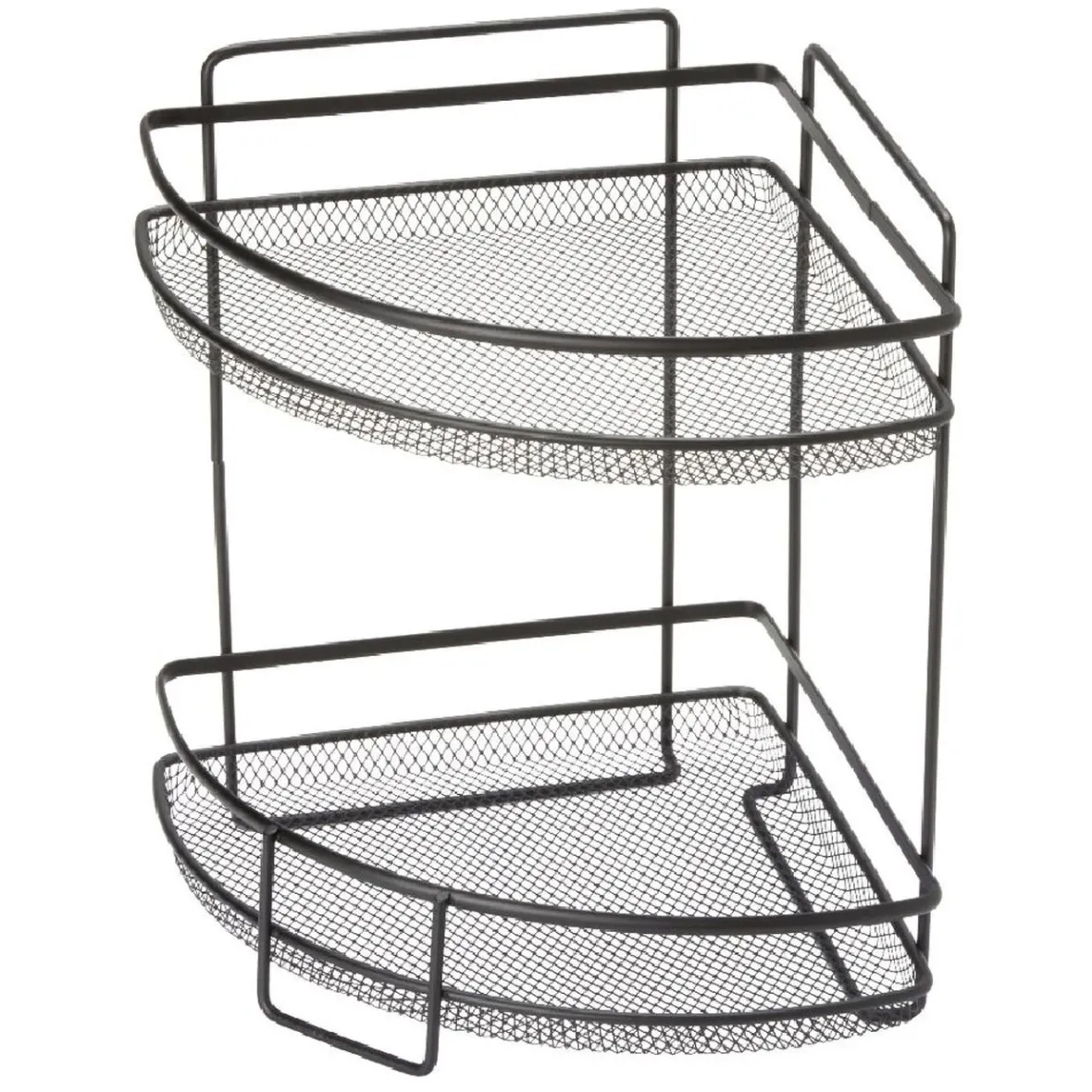 Rangement De Cuisine<Gifi Étagère d'angle vintage métal noir 2 niveaux