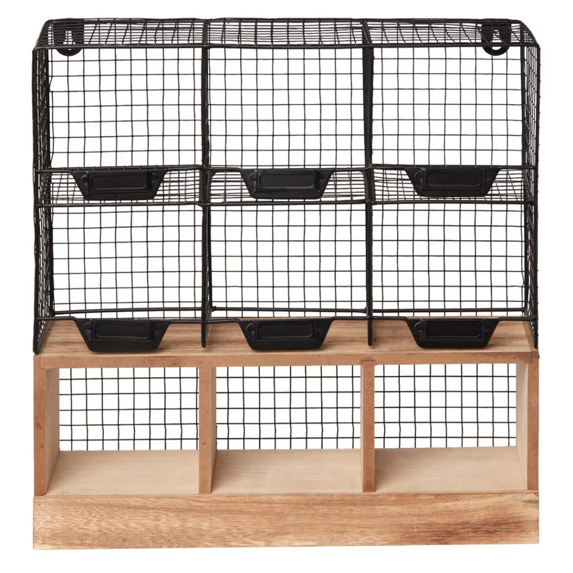 Rangement De Cuisine<Gifi Étagère de cuisine 6 casiers pour épices noir naturel