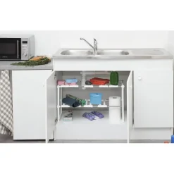 Rangement De Cuisine<Gifi Étagère modulable dessous d'évier 2 niveaux
