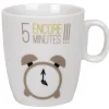 Gifi Tasse à café blanc motif réveil| Vaisselle Et Accessoires De Table