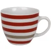 Gifi Tasse à café blanche à rayures| Vaisselle Et Accessoires De Table