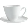 Gifi Tasse à café blanche avec sous tasse modèle slide| Vaisselle Et Accessoires De Table
