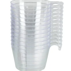 Gifi Tasse à café plastique transparent x12| Vaisselle Et Accessoires De Table