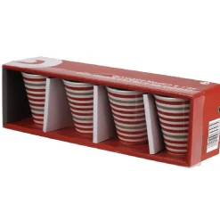Vaisselle Et Accessoires De Table<Gifi Tasse à expresso blanche à rayures x4