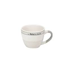 Gifi Tasse à expresso en porcelaine design Bistrot du Marché 9 cl| Vaisselle Et Accessoires De Table