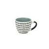 Gifi Tasse à expresso porcelaine motif graphique noir blanc 9 cl| Vaisselle Et Accessoires De Table