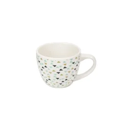 Gifi Tasse à expresso porcelaine motif triangle multicolore 9 cl| Vaisselle Et Accessoires De Table
