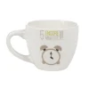 Gifi Tasse à expresso porcelaine blanc à motif réveil 9 cl| Vaisselle Et Accessoires De Table