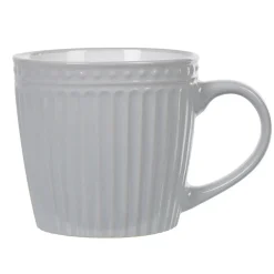 Gifi Tasse à thé grise relief 31,9 cl| Vaisselle Et Accessoires De Table