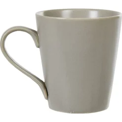 Gifi Tasse à thé mug porcelaine gris| Vaisselle Et Accessoires De Table