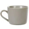 Gifi Tasse à thé ou capuccino en porcelaine gris| Vaisselle Et Accessoires De Table