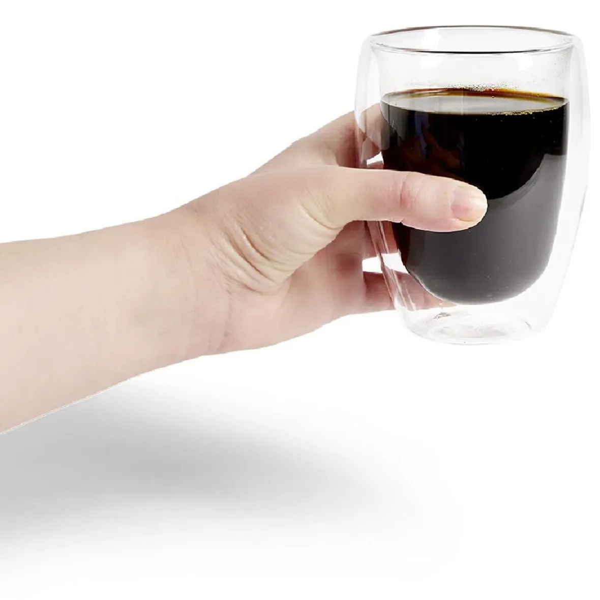 Gifi Tasse avec anse en verre double paroi 350ml| Vaisselle Et Accessoires De Table