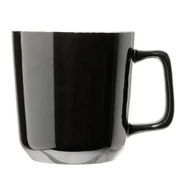 Vaisselle Et Accessoires De Table<Gifi Tasse en grès carrée noir avec anse Ø9,4xH10cm 420ml
