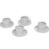 Vaisselle Et Accessoires De Table<Gifi Tasse expresso et sous tasse café bistrot blanc x 4
