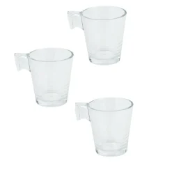 Gifi Tasse expresso verre transparent x3| Vaisselle Et Accessoires De Table