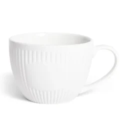 Vaisselle Et Accessoires De Table<Gifi Tasse porcelaine 42cl strie embossée blanche