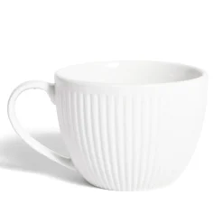 Vaisselle Et Accessoires De Table<Gifi Tasse porcelaine 42cl strie embossée blanche