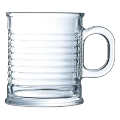 Gifi Tasse transparente en verre trempé design conserve Luminarc 25 cl| Vaisselle Et Accessoires De Table