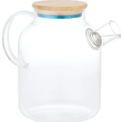 Gifi Théière en verre et bambou 1,6L| Vaisselle Et Accessoires De Table