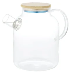Gifi Théière en verre et bambou 1,6L| Vaisselle Et Accessoires De Table