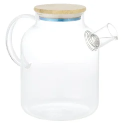 Gifi Théière en verre et bambou 1,6L| Vaisselle Et Accessoires De Table