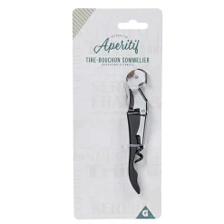 Gifi Tire bouchon de sommelier noir argent| Vaisselle Et Accessoires De Table