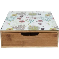 Rangement De Cuisine<Gifi Tiroir toutes dosettes bambou motif cactus multicolore