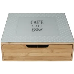 Rangement De Cuisine<Gifi Tiroir toutes dosettes design "Café ou thé"