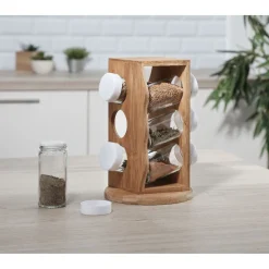Vaisselle Et Accessoires De Table<Gifi Tour à épices bambou avec pots