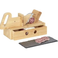 Préparation Culinaire<Gifi Trancheuse à saucisson avec tiroir et plateau ardoise