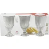Gifi Verre à eau à pied Elba x3| Vaisselle Et Accessoires De Table