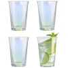 Gifi Verre à eau irisé transparent 29cl x4| Vaisselle Et Accessoires De Table