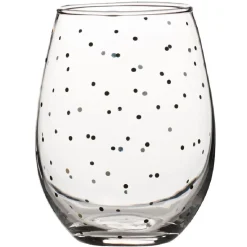 Vaisselle Et Accessoires De Table<Gifi Verre à eau transparent motif pois