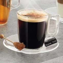 Gifi Verre à expresso transparent en verre trempé lisse Luminarc 9 cl| Vaisselle Et Accessoires De Table