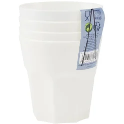 Gifi Verre à facette en plastique x4| Vaisselle Et Accessoires De Table