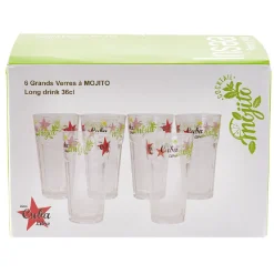 Gifi Verre à mojito long drink 36 cl x6| Vaisselle Et Accessoires De Table