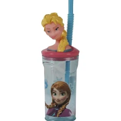 Gifi Verre à paille figurine La Reine des Neiges Elsa| Vaisselle Et Accessoires De Table