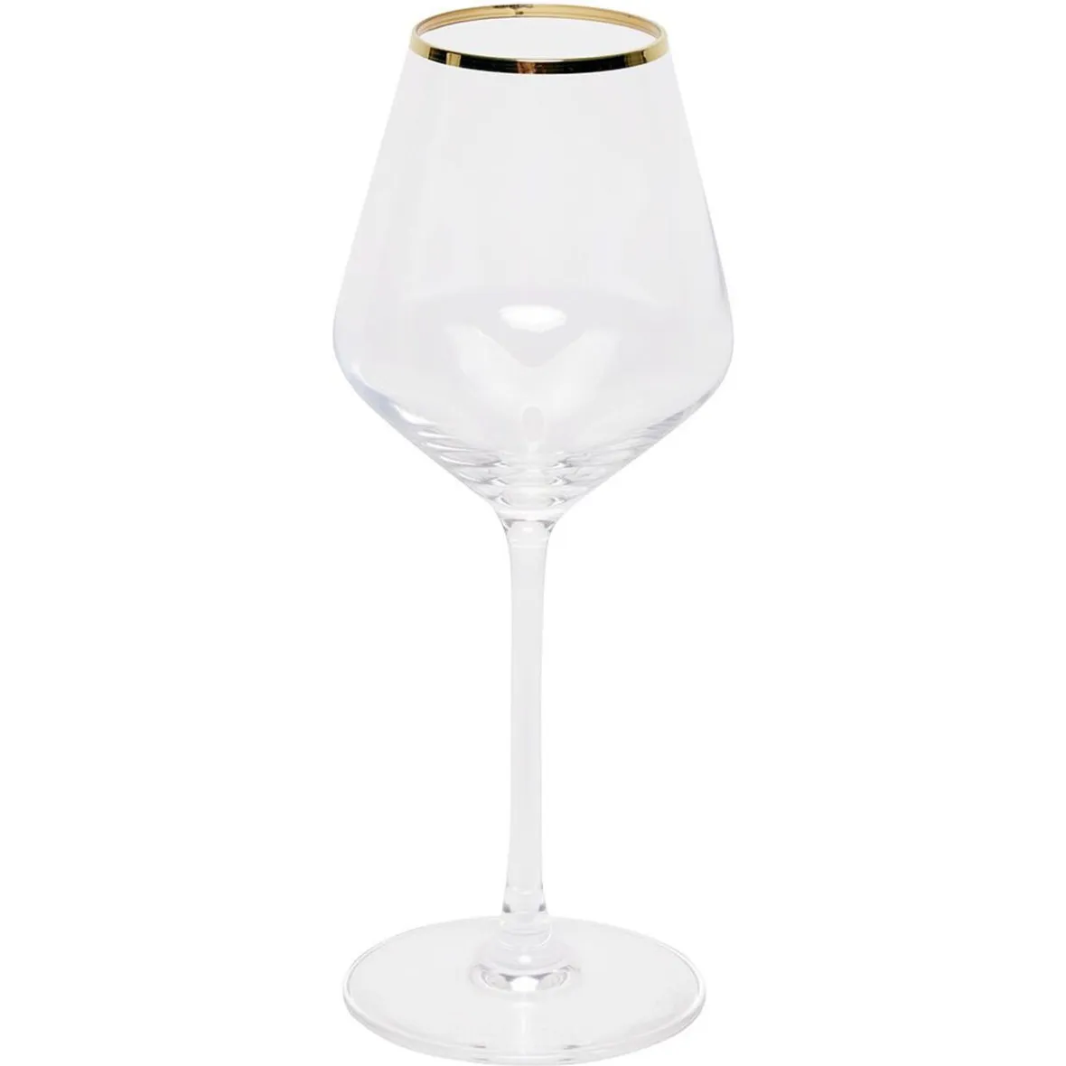 Gifi Verre à pied avec liseré doré 38 cl x4| Vaisselle Et Accessoires De Table