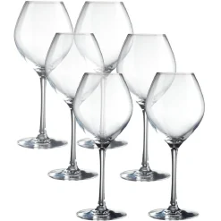 Gifi Verre à pied 47cl Cristal d'Arques x6| Vaisselle Et Accessoires De Table