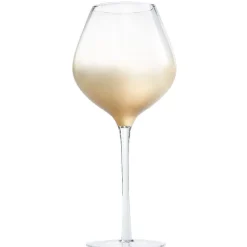 Gifi Verre à pied effet doré| Vaisselle Et Accessoires De Table