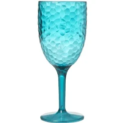 Vaisselle Et Accessoires De Table<Gifi Verre à pied plastique bleu martelé