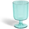 Vaisselle Et Accessoires De Table<Gifi Verre à pied strié 300ml plastique Ø8xH12,5cm- 3 coloris