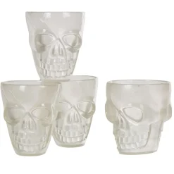 Gifi Verre à shooter tête de mort phosphorescent x4| Vaisselle Et Accessoires De Table