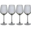 Gifi Verre à vin argenté x4| Vaisselle Et Accessoires De Table